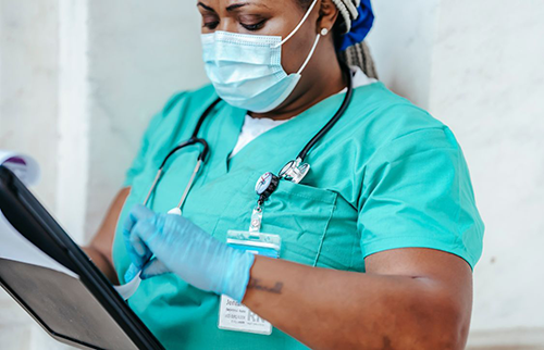 Neuroscience Nurse Documenting