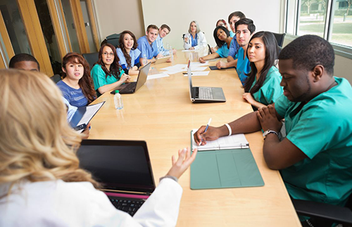 Having a meeting regarding skill growth and regular updates