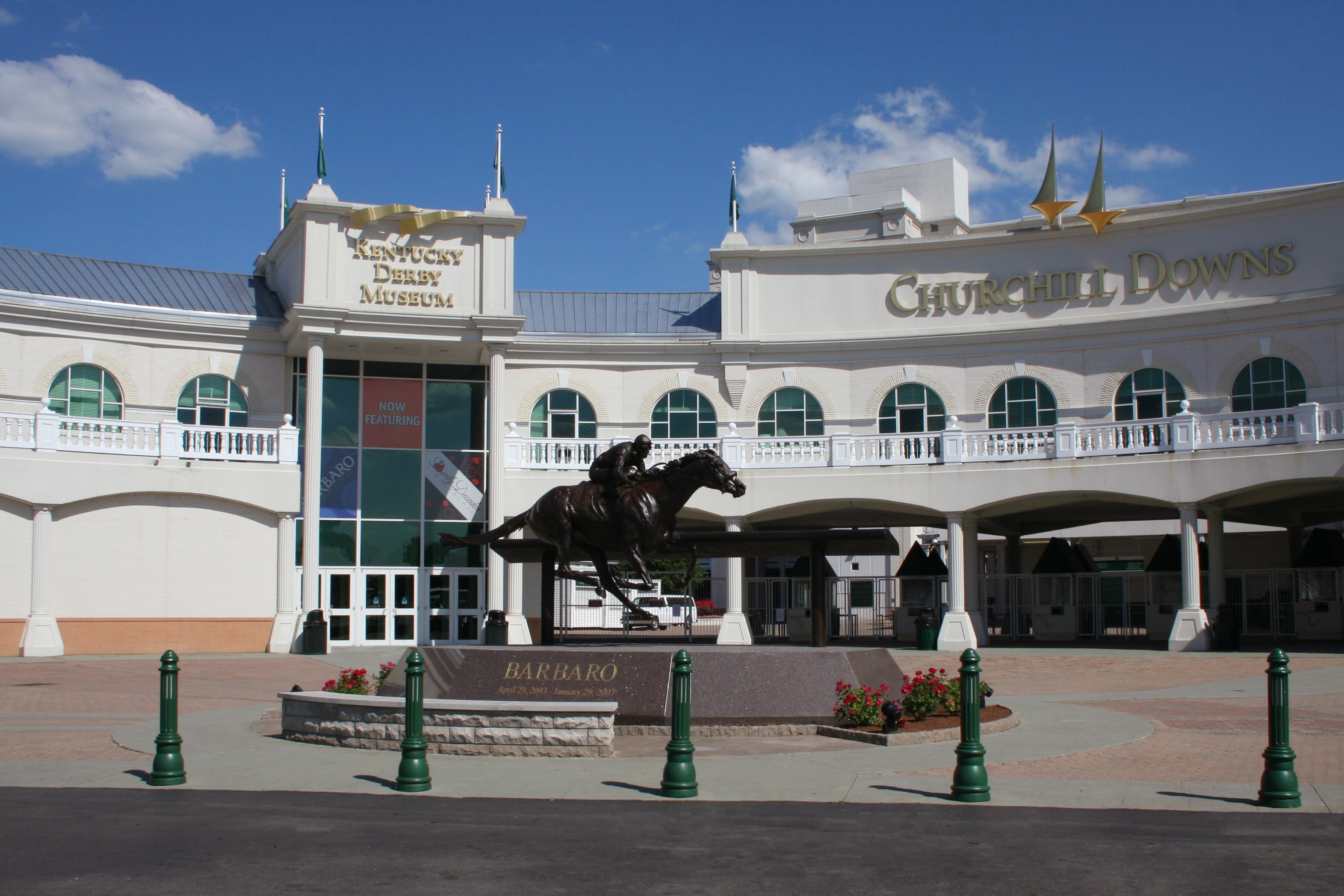 Entrances to Kentucky Derby Museum and Churchill Downs